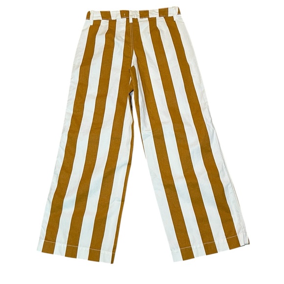New BDG Urban Outfitters Wide Leg Pant Joey Striped Brown White Pockets Size: 25 - Picture 3 of 8